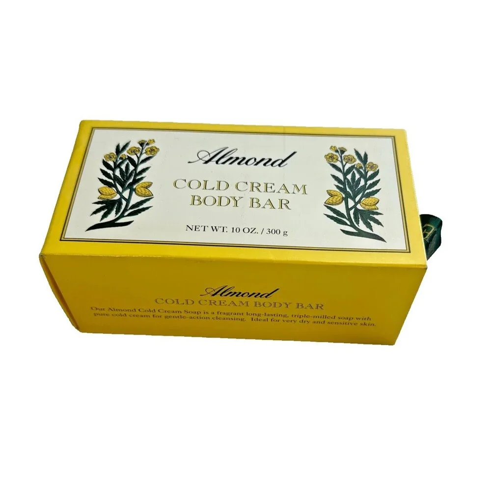 Caswell Massey Almond Cold Cream Body Bar Soap 10 oz 300g NEW SEALED